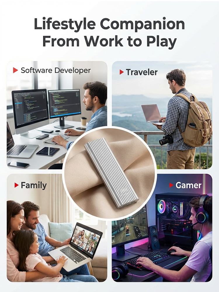 16TB Large Capacity Type-C Portable Mini SSD