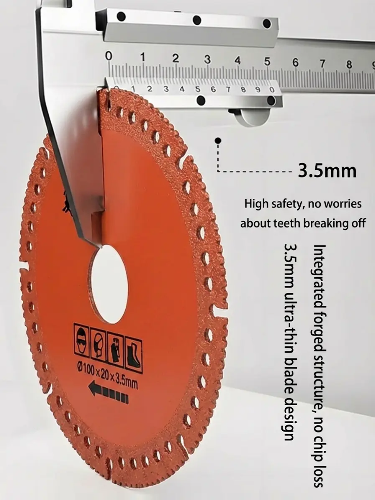 Composite multifunctional wafer cutting brazing slice.