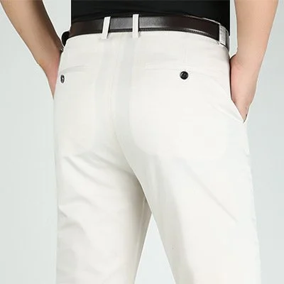 Elastische Ice-Seide Herren Freizeithose | Atmungsaktiv & Bequem