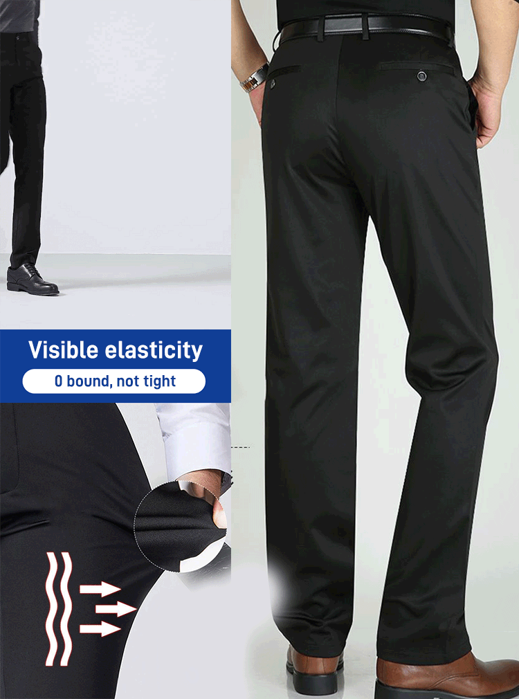 Elastische Ice-Seide Herren Freizeithose | Atmungsaktiv & Bequem