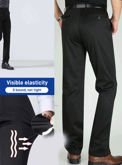 Elastische Ice-Seide Herren Freizeithose | Atmungsaktiv & Bequem