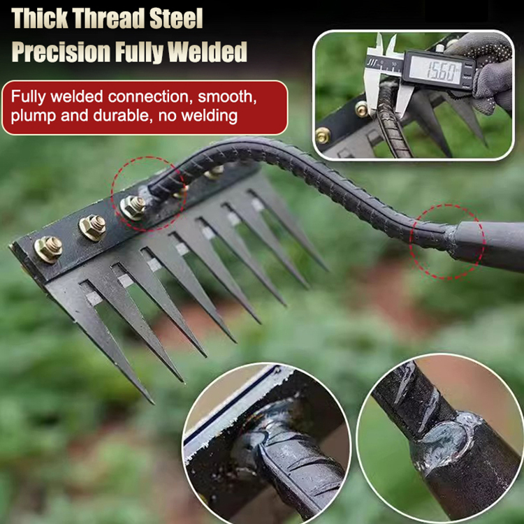 ProWeed™ Detachable Manganese Steel Rake - Durable Tool for Agricultural Weeding