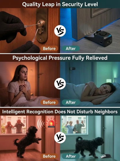 【Anti-Intrusion】Anti-Theft Door Blocking Alarm