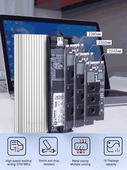 16TB Large Capacity Type-C Portable Mini SSD🌐 [Forphones, tablets, and PCs / Cross-device SSD]