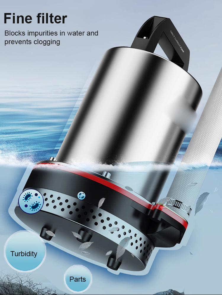 PowerFlow™ DC Submersible Pump - 30x Stronger Pressure for High-Performance Water Transfer