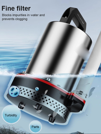 PowerFlow™ DC Submersible Pump - 30x Stronger Pressure for High-Performance Water Transfer