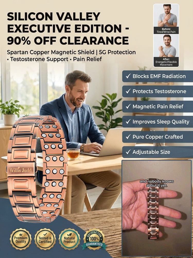 [Upgraded, Widened, Enhanced] Copper Magnetic Therapy Bracelet