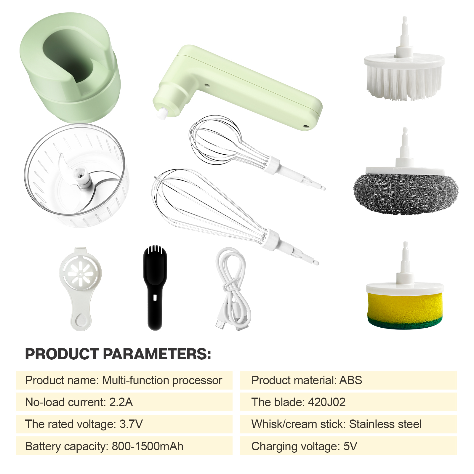 Cordless Hand Mixer | Auto-Scrape Design for Baking, Whipping, Dough | Perfect for Home Bakers