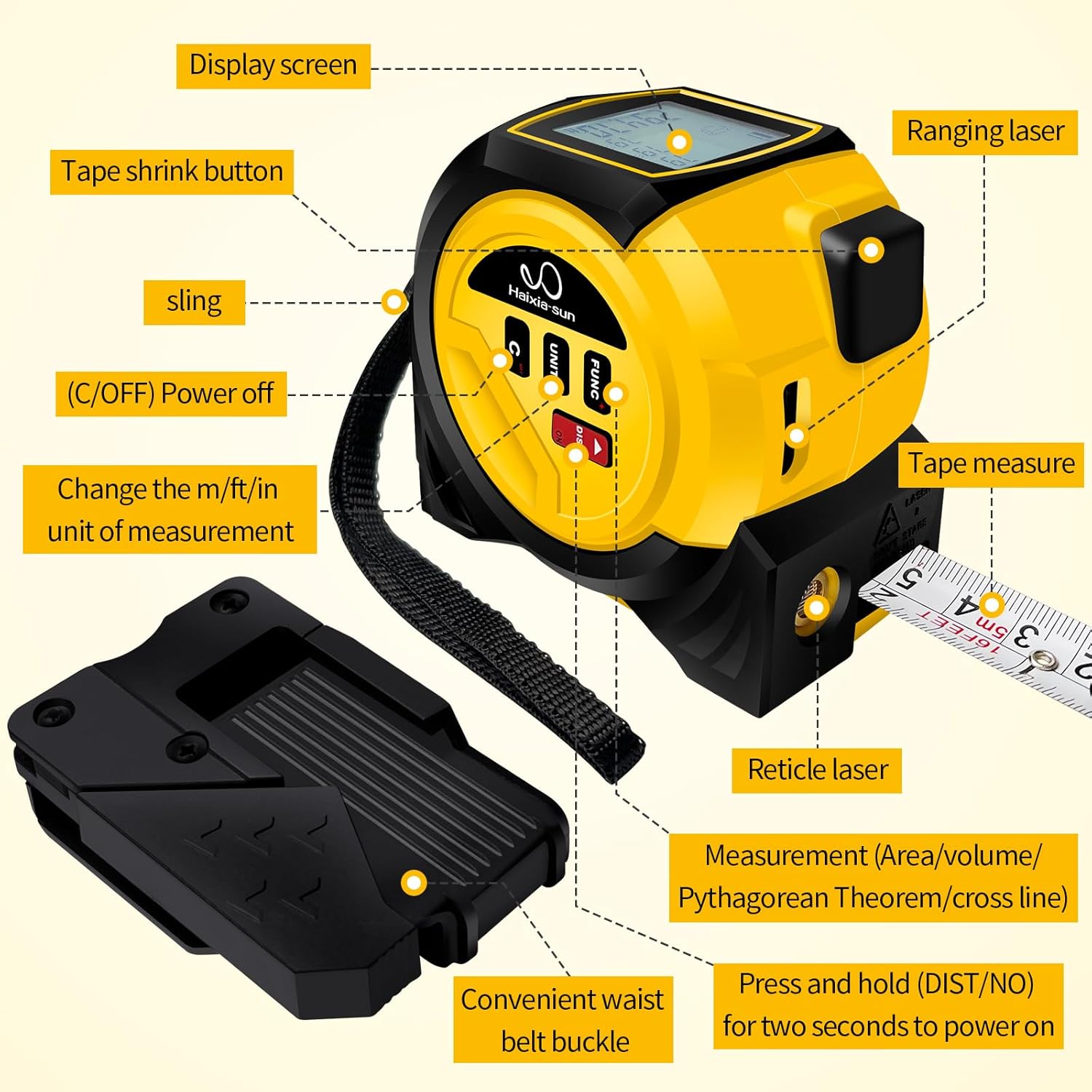 2025 New 3 in 1 Laser Measuring Tape