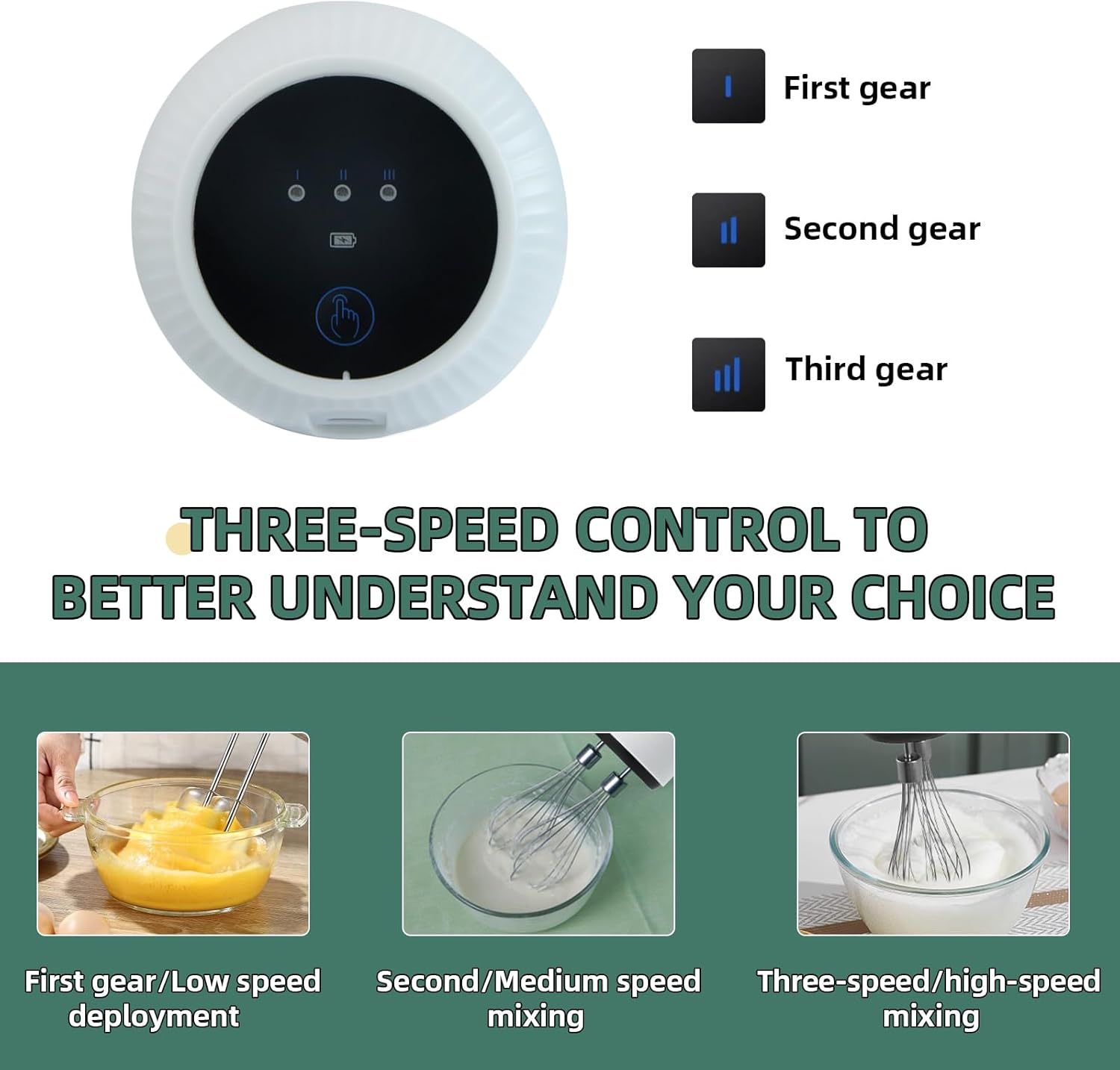 3-Speed ​​Automatic Mixer with Flex Edge Beater