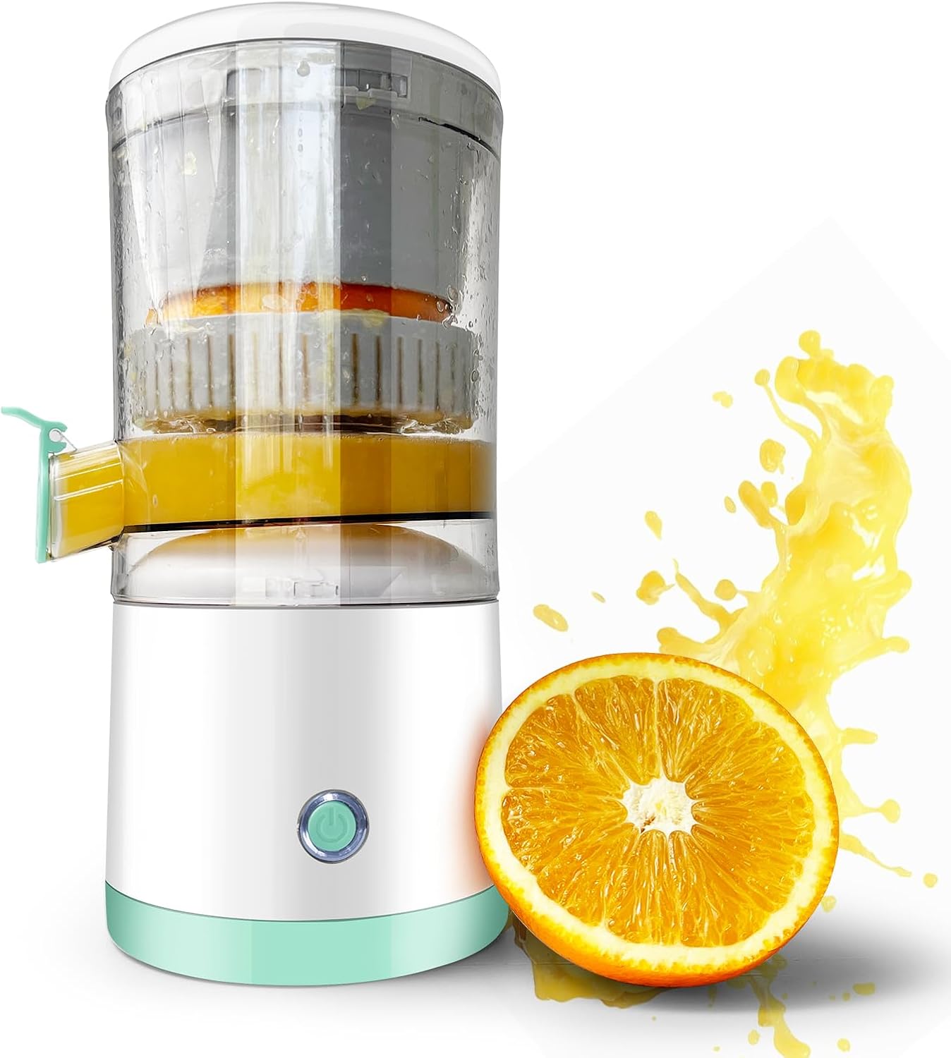 Rechargeable Electric Juicer - Citrus Juicer with Type-c Rechargeable for Orange, Lemon and Grapefruit Juicing.