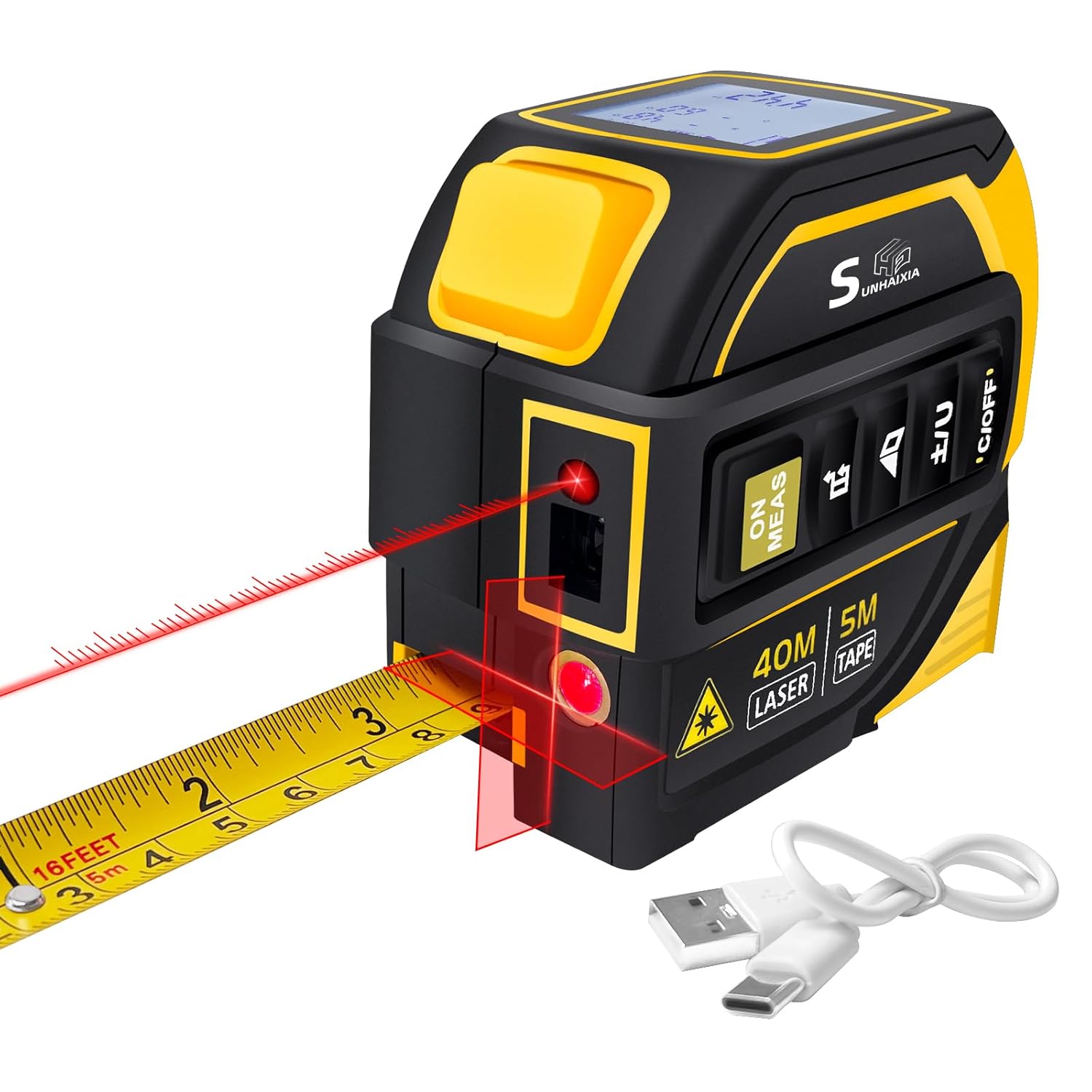 SUNHAIXIA® 🎉2025 New 4-in-1 Infrared Laser Tape Measurer (Imperial and Metric)