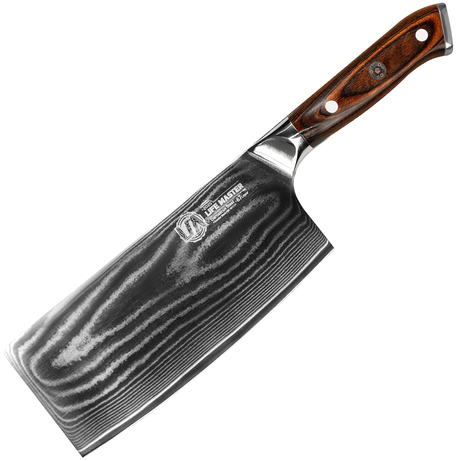 IGNITED CUTLERY Year of the Snake Limited Edition Damascus Powder Steel Slicing Knife – Premium Kitchen Meat & Vegetable Chef Knife