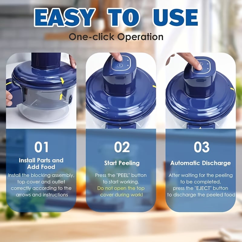 How to use automatic electric peeler