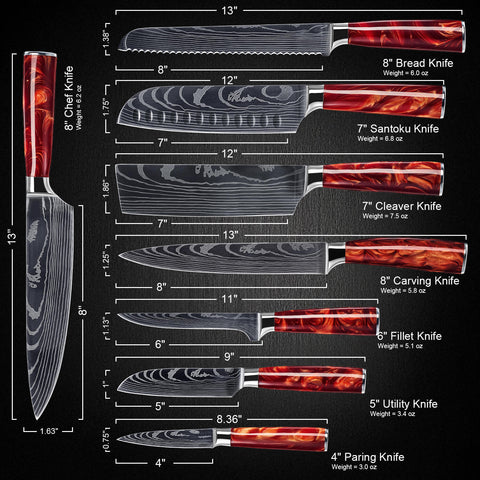 Crimson Chef Knife Collection Product Image 3