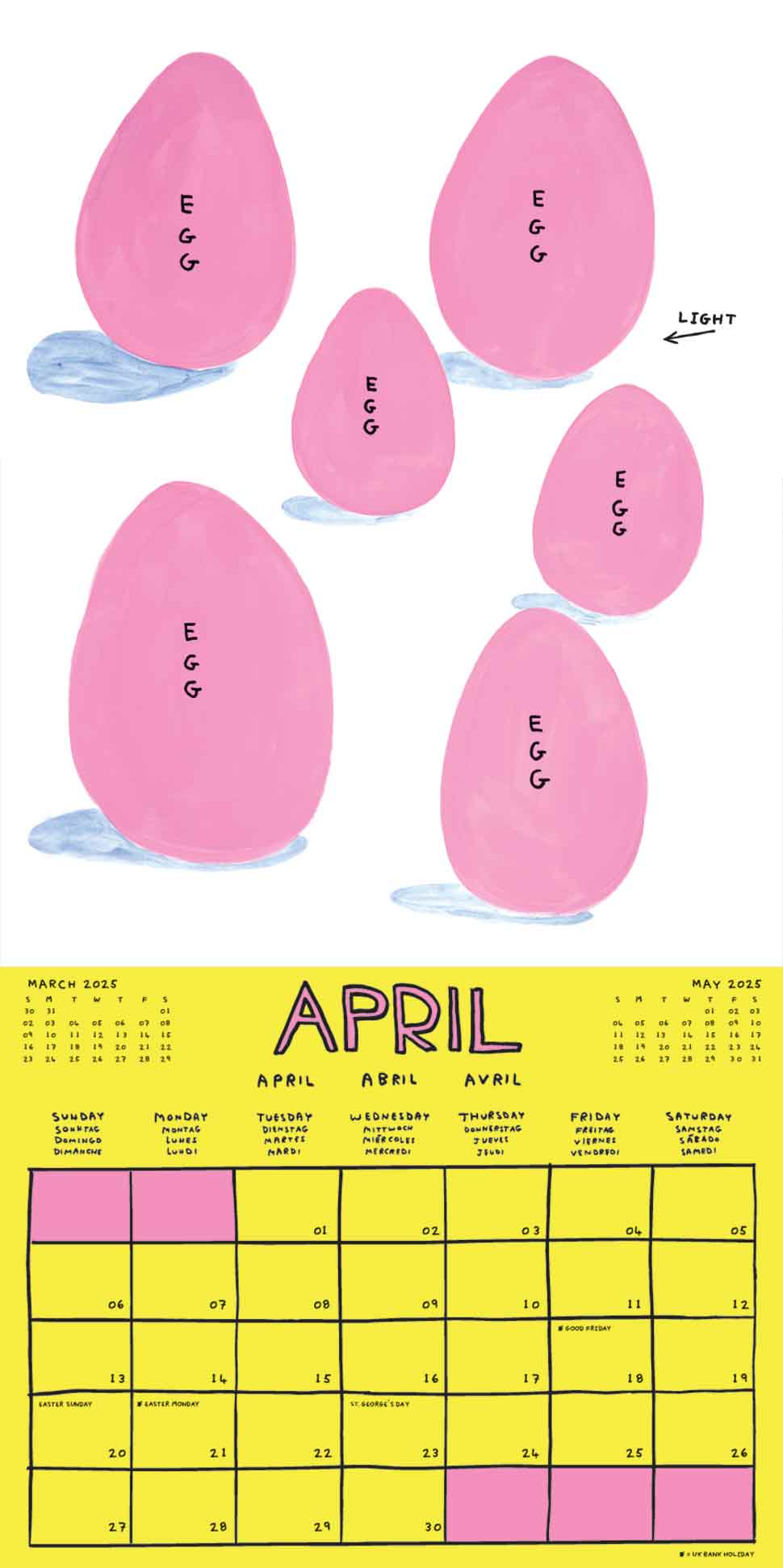 David Shrigley x Brainbox Candy - David Shrigley 2025 Calendar
