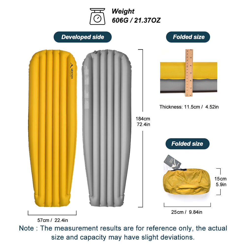 WIDESEA R8.0 Mummy air cushion