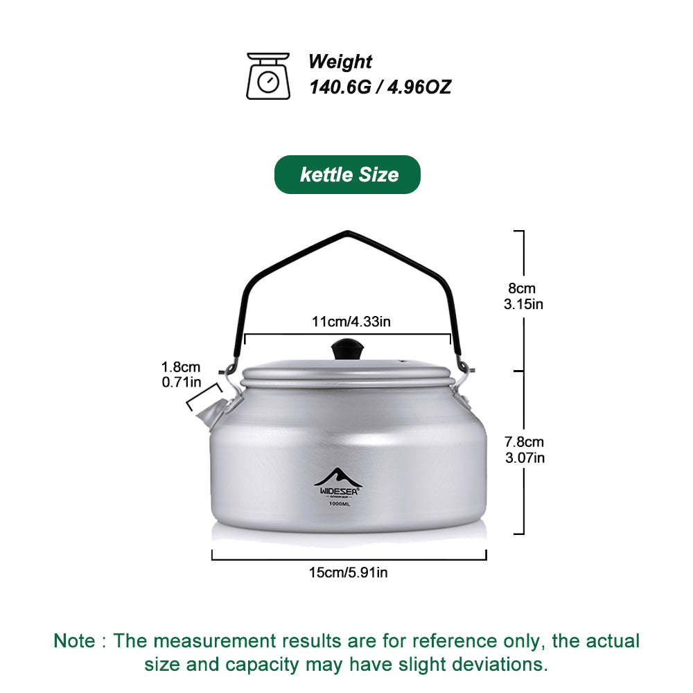 WIDESEA Aluminium teapot 1L