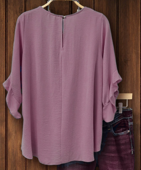Women's loose top – peacock blue colorway vibrant everyday look
