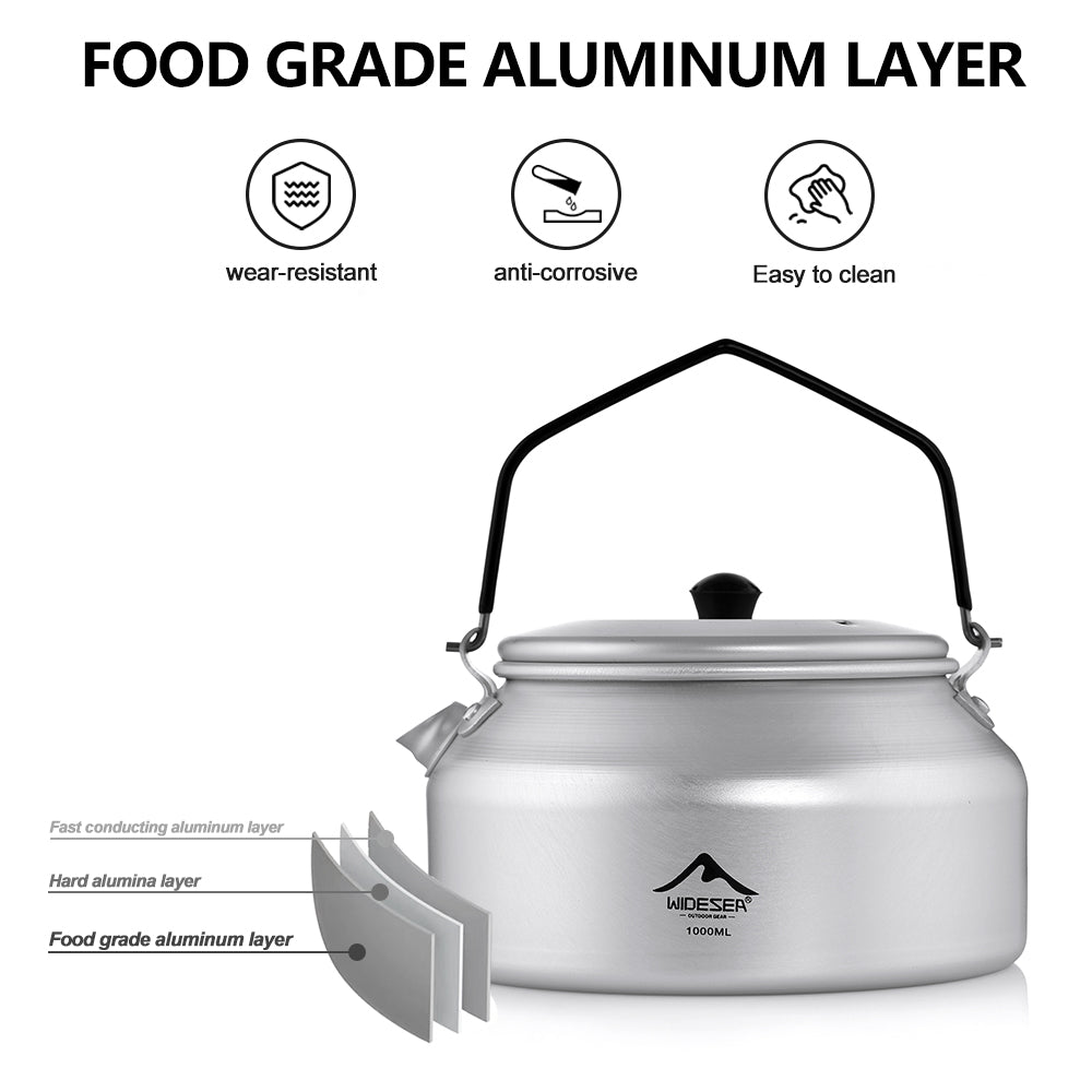WIDESEA Aluminium teapot 1L