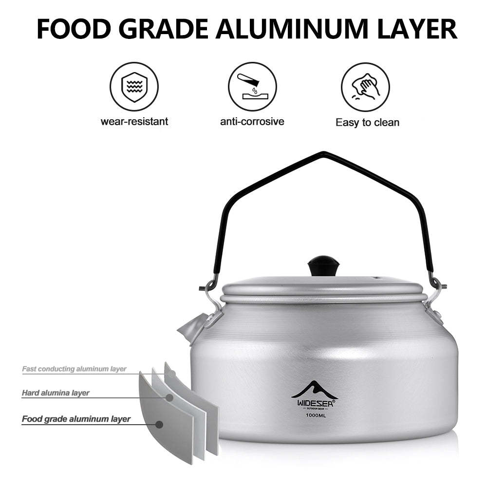 WIDESEA Aluminium teapot 1L