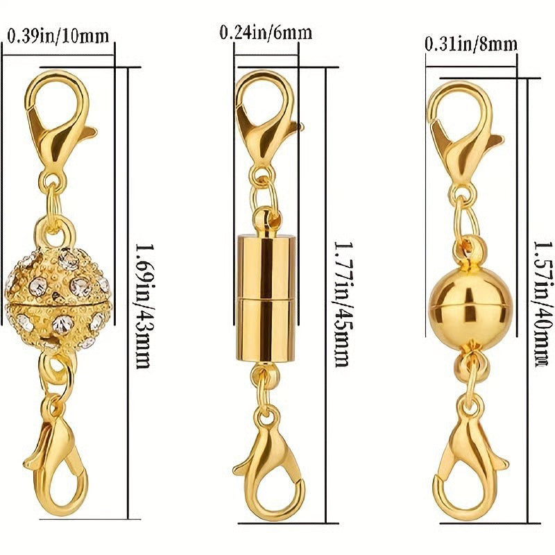 Magnetic clasp size