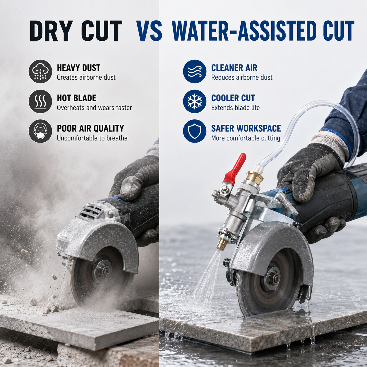 Cleaner cutting workflow
