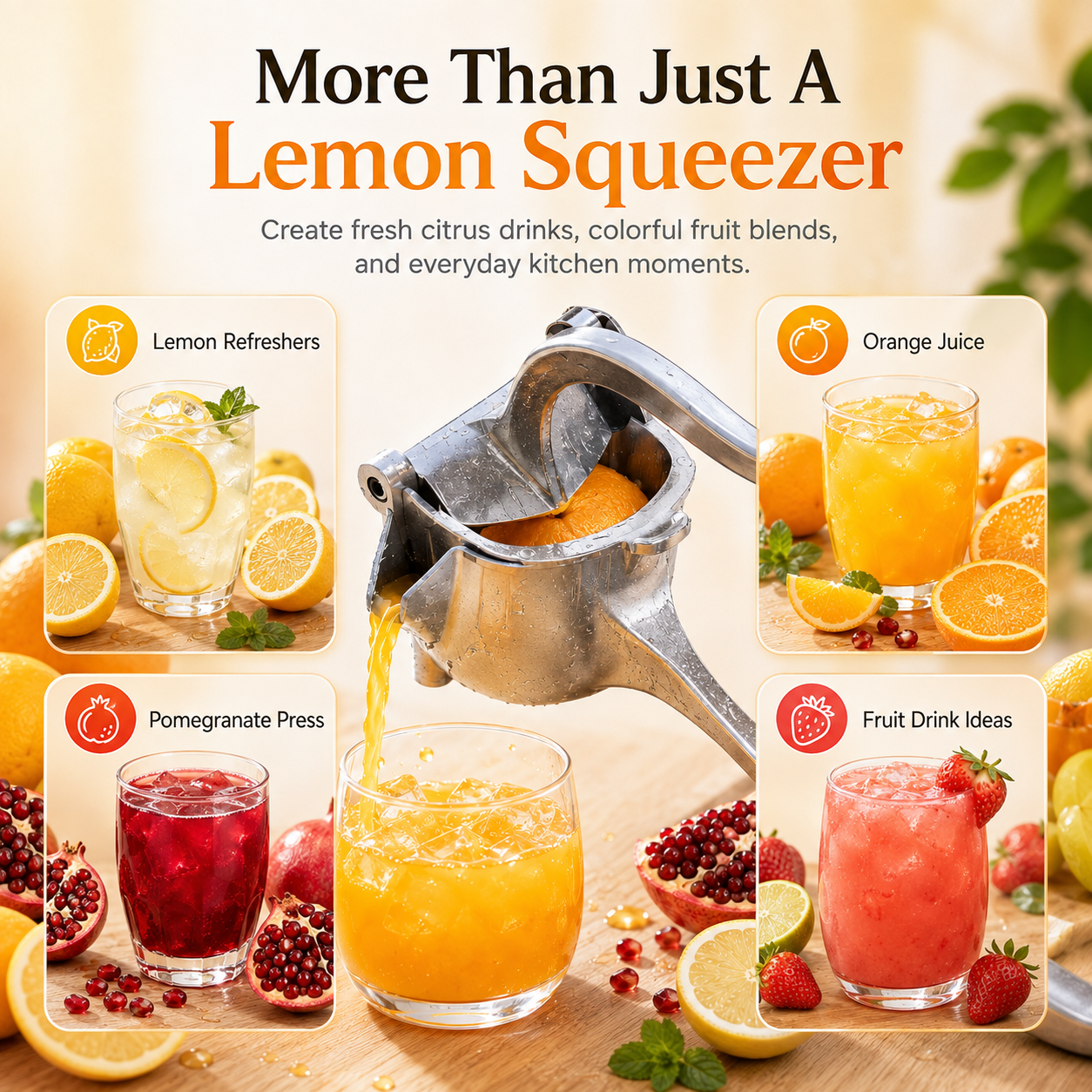 Fruit juicer straining design