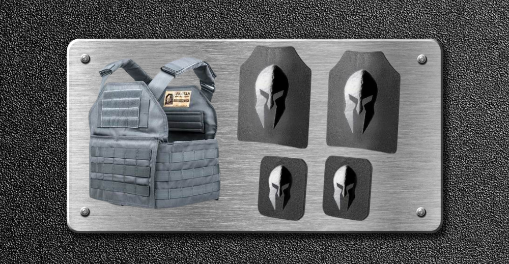 SPARTAN ARMOR SYSTEMS OMEGA&trade; AR500 BODY ARMOR AND SPARTAN SHOOTER'S CUT PLATE CARRIER ENTRY LEVEL PACKAGE