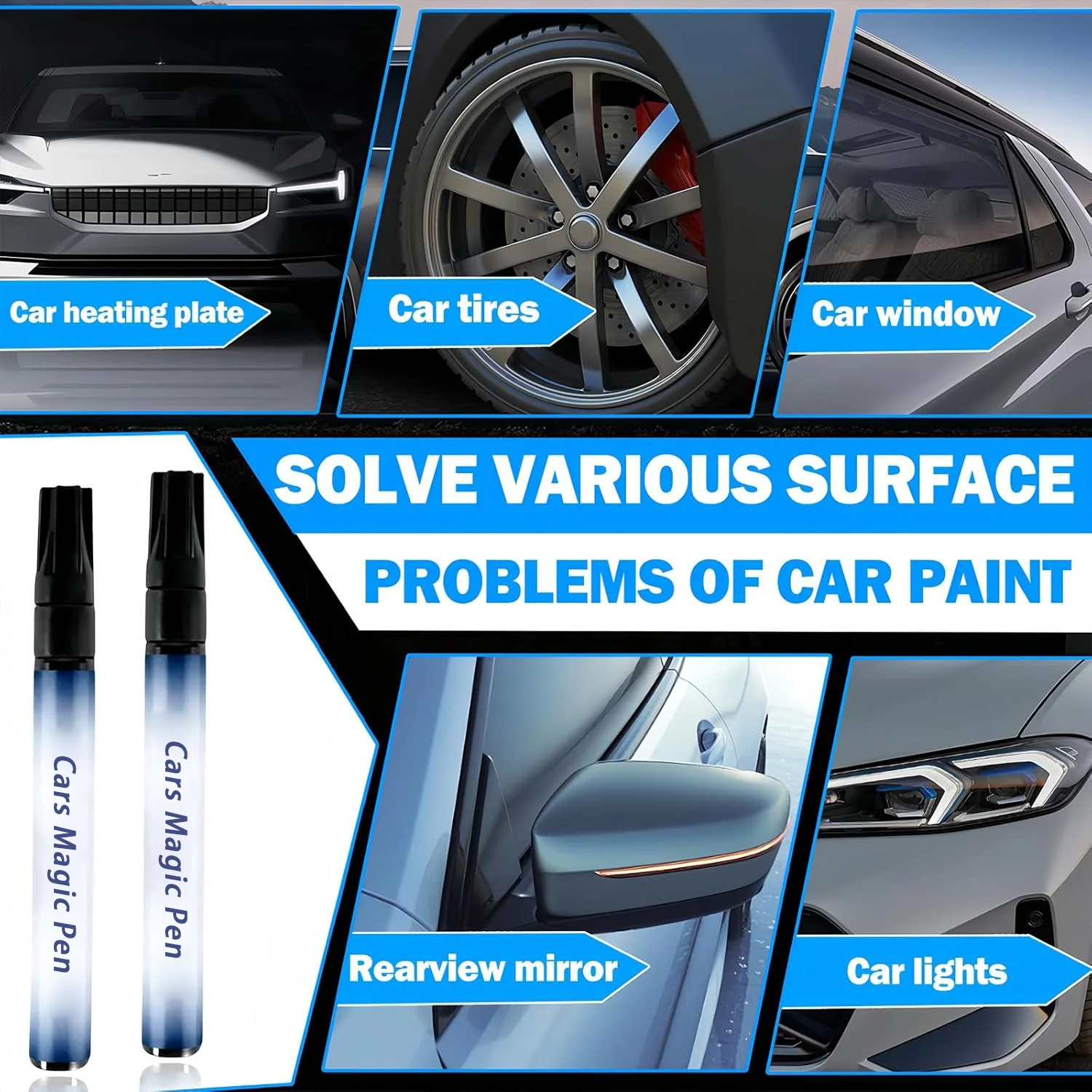 Car paint touch up pen detail
