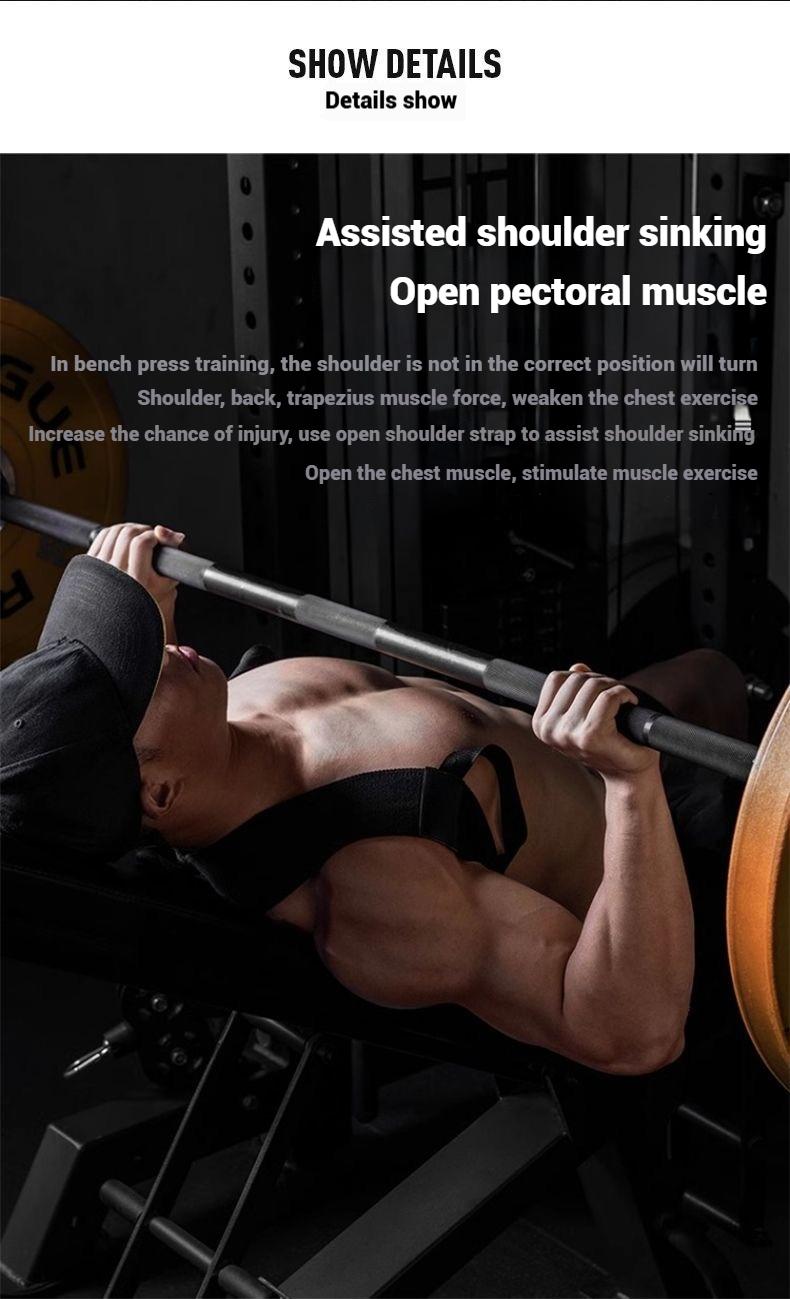 GETBED Fitness heavy shoulder straps, bench presses, shoulder support, shoulder training, press lifts,chest straight, straight back correction, open shoulder assist straps, Heavy Shoulder straightener breathable Healthcare so comfortable ValentinesDayGift GETBED Fitness heavy shoulder straps, bench presses, shoulder support, shoulder training, press lifts,chest straight, straight back correction, open shoulder assist straps, Heavy Shoulder straightener breathable Healthcare so comfortable ValentinesDayGift