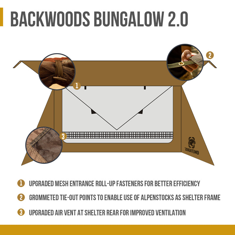 OneTigris BACKWOODS BUNGALOW UL Super Shelter 2.0
