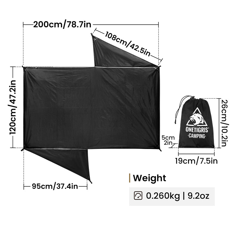Size of  Stella Tent Footprint