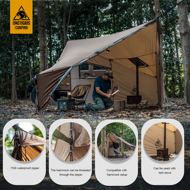 The product details of ONETIGRIS COZSHACK HOT TENT