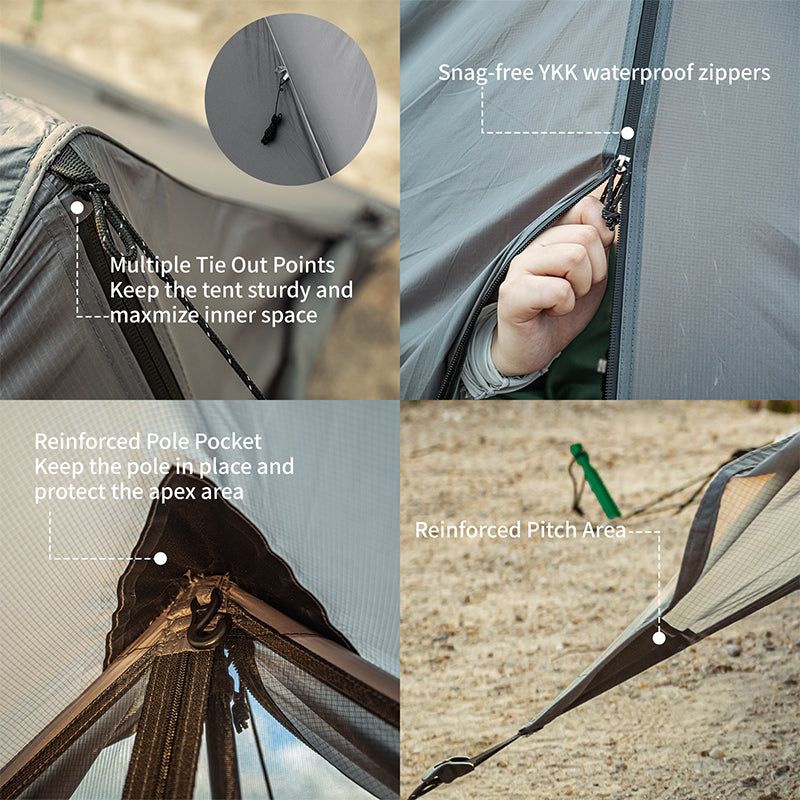 The product details of MOUNTAIN RIDGE Camping Tent