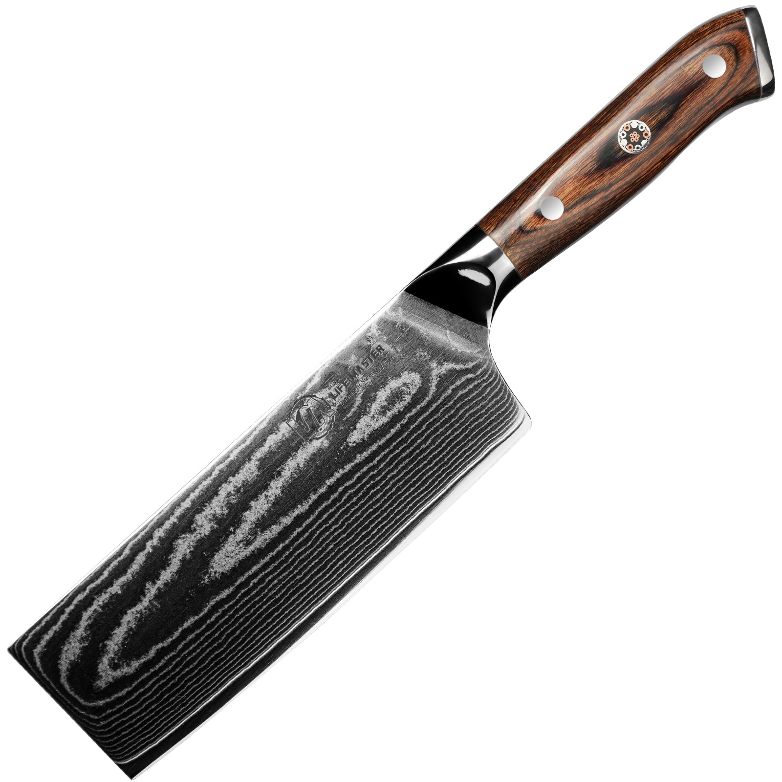 IGNITED CUTLERY Year of the Snake Limited Edition Mini Nakiri – Damascus Powder Steel Vegetable & Meat Prep Knife