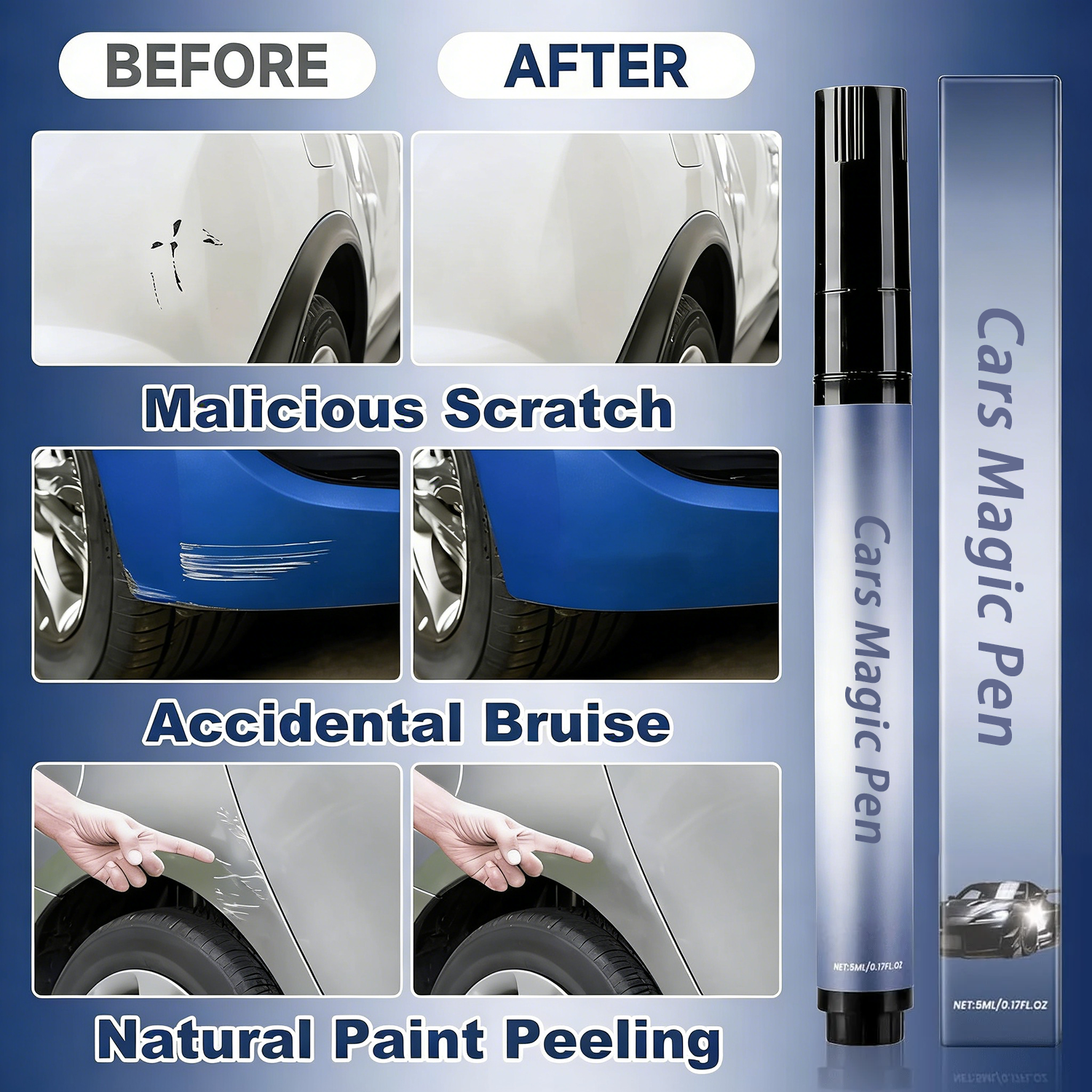 Car scratch repair paint pen for daily car care