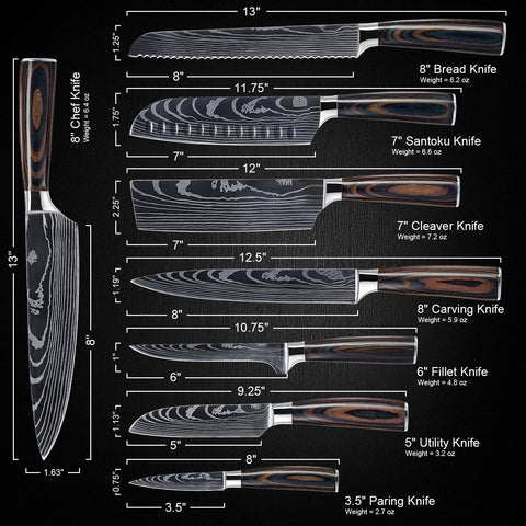 Senken Knives 8-Piece Imperial Collection Product Image 5