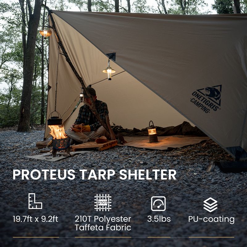 Display of PROTEUS Rain Fly Camping Tarp