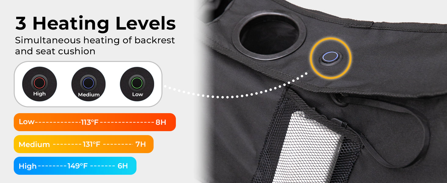 KingCamp CANNA C20 PLUS Heated Loveseat