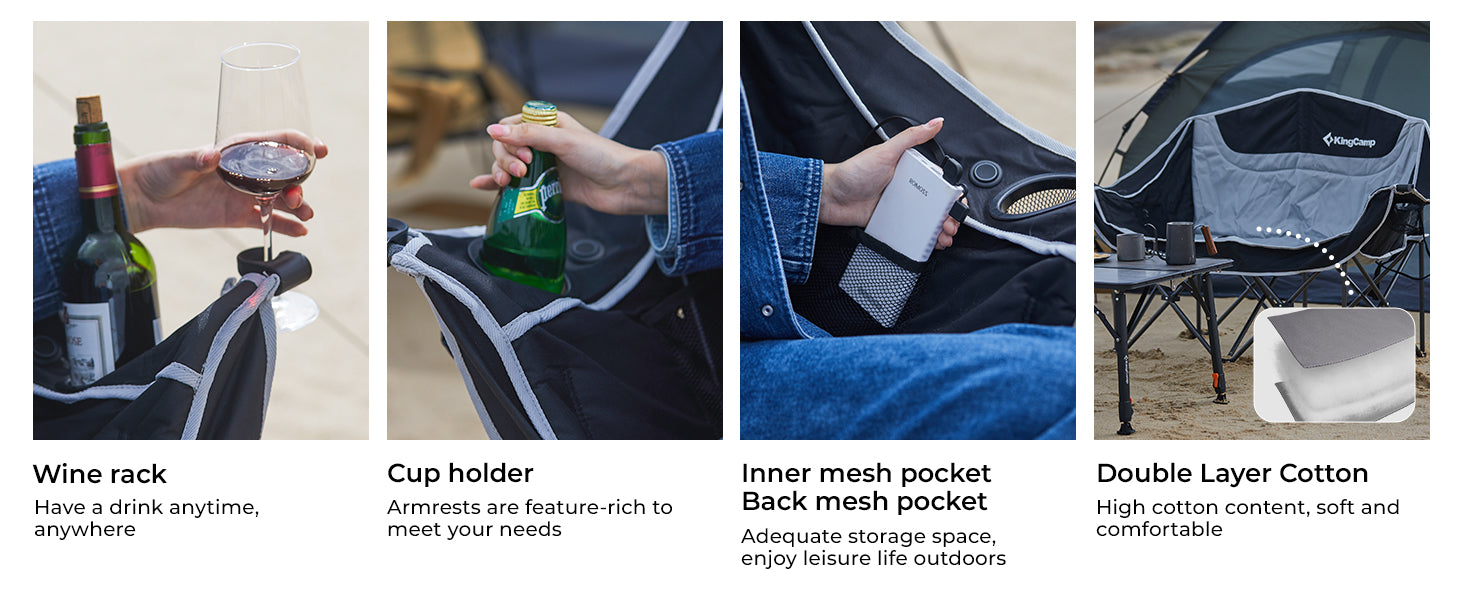 KingCamp CANNA C20 PLUS Heated Loveseat