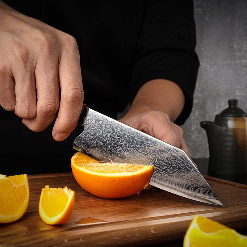 Heritage Damascus Steel - 5.5 Inch Bunka Knife