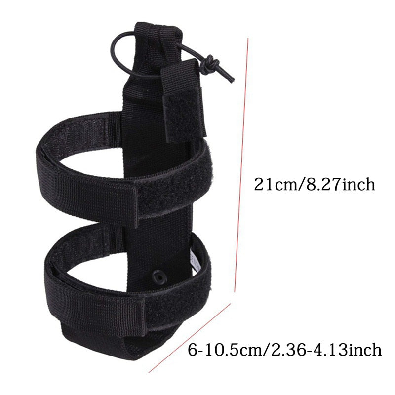 Ballistic Shield Defense Adjustable MOLLE Water Bottle Carrier