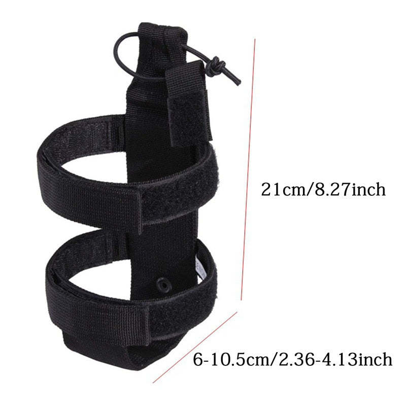 Ballistic Shield Defense Adjustable MOLLE Water Bottle Carrier