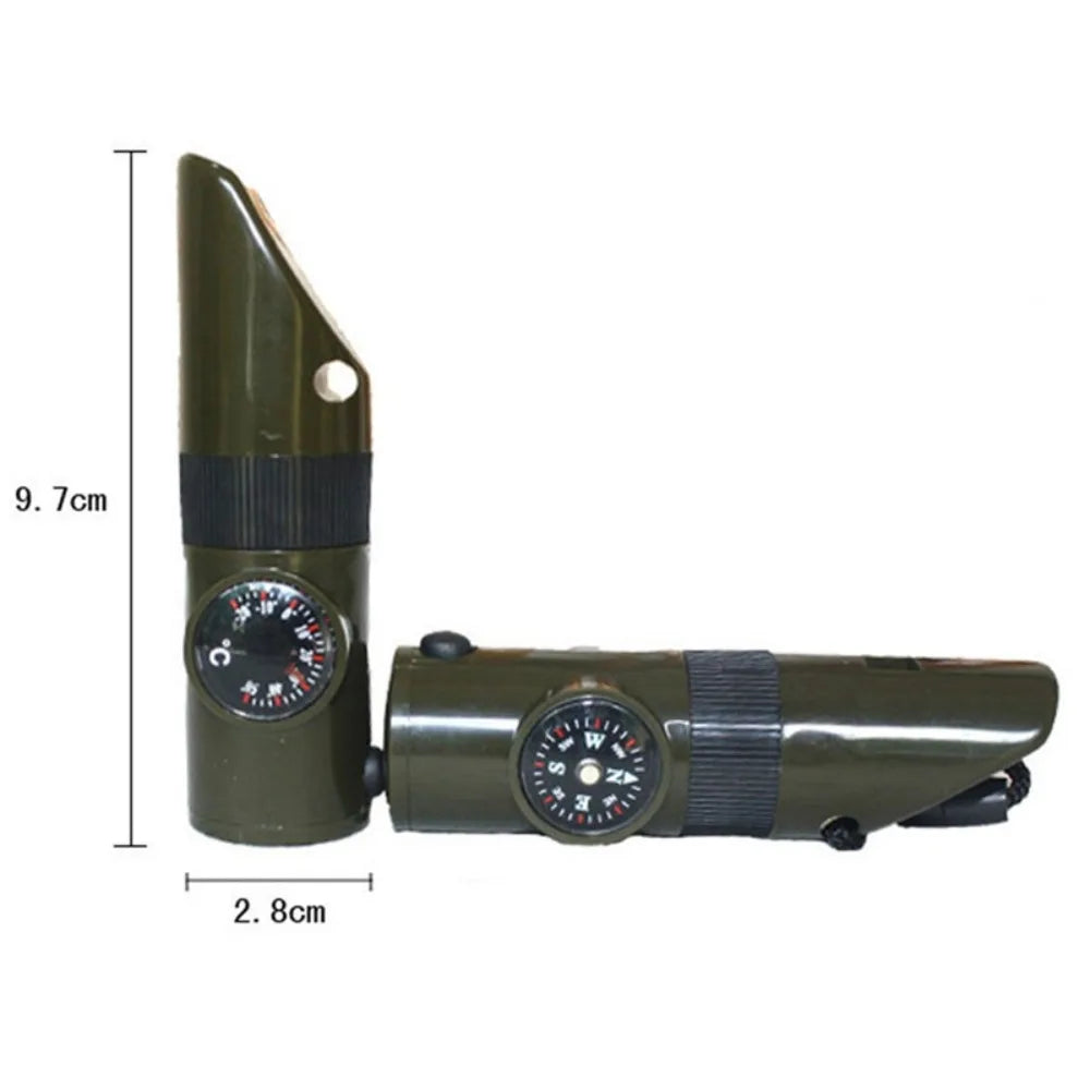 Ballistic Shield Defense 7-in-1 Emergency Survival Whistle