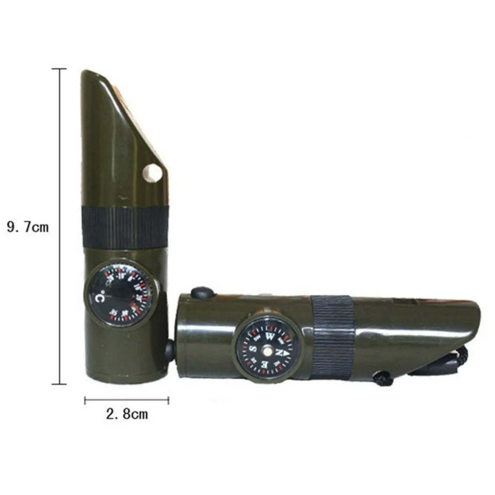 Ballistic Shield Defense 7-in-1 Emergency Survival Whistle