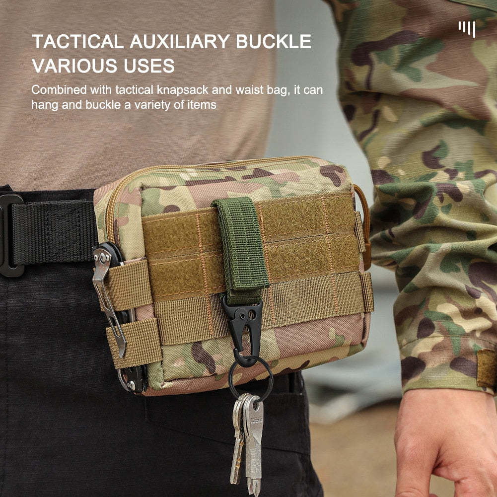 Ballistic Shield Defense MOLLE Webbing Key Holder Clip