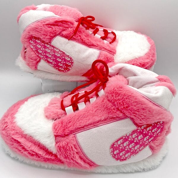 Plush slippers sneakers clearance