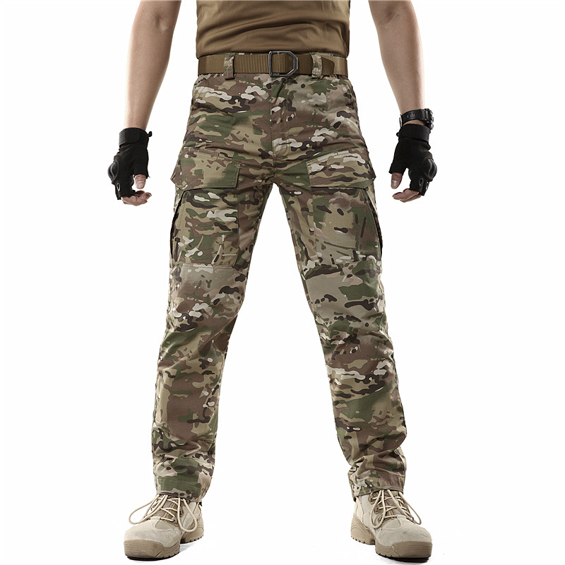 Tactical Camo Cargo Pants for Men – Waterproof, Multi-Pocket, Military Style