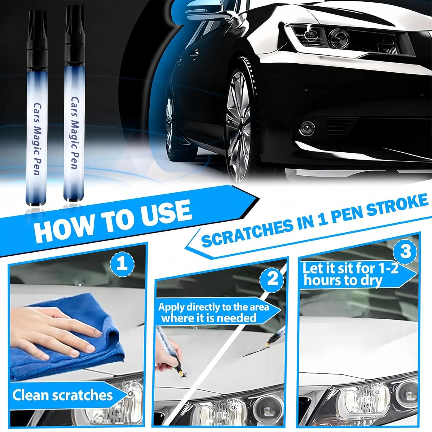 Car scratch touch up pen vehicle care